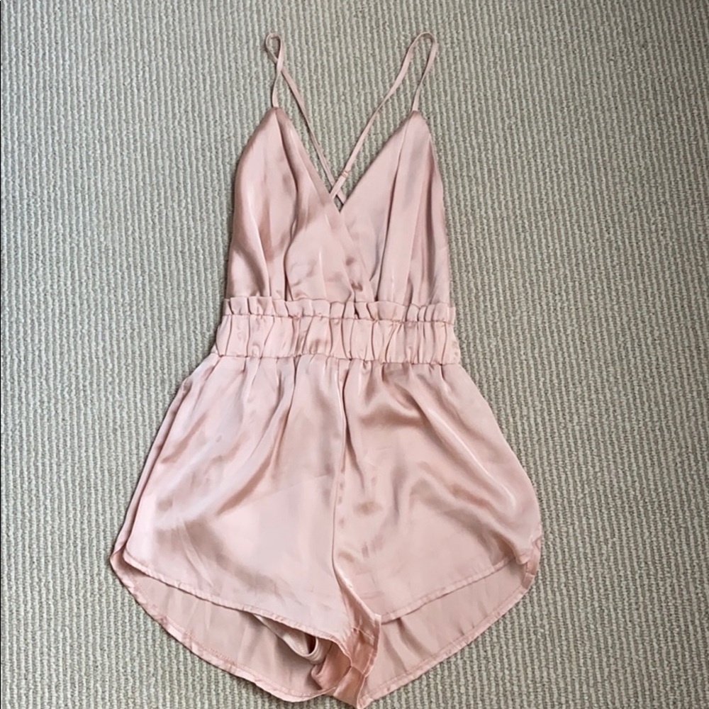 Fashion Nova Romper in Dusty Rose 💕